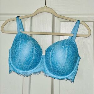 Victoria's Secret Sky Blue Lace Bra